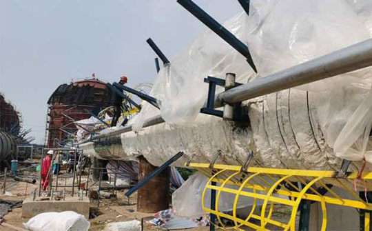 華泰30余臺塔器助力丙烷脫氫項目開展